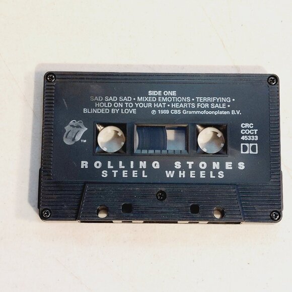 Rolling Stones ~ Steel Wheels (cassette, 1989) tested and works - Picture 2 of 3